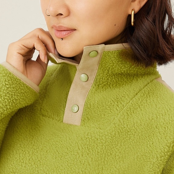 Allbirds Fleece Womens Small Sherpa Pop Over Outdoors Athletic Gym Hiking Fit - Picture 3 of 13